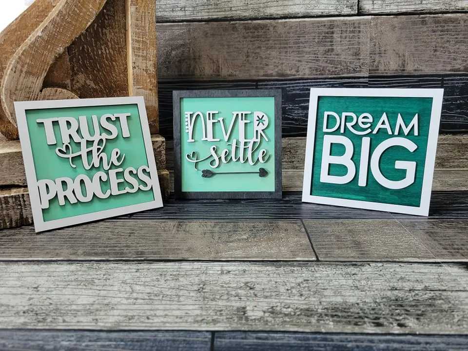 12 Days of Inspiration: Layered Mini Signs SVG Laser Ready