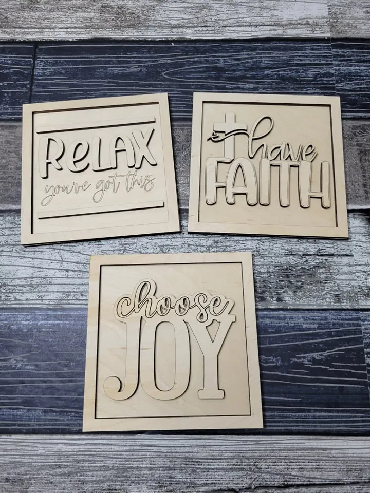 12 Days of Inspiration: Layered Mini Signs SVG Laser Ready