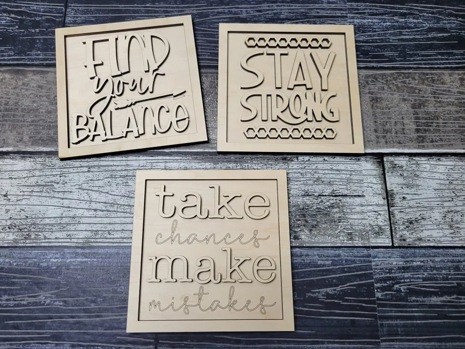 12 Days of Inspiration: Layered Mini Signs SVG Laser Ready