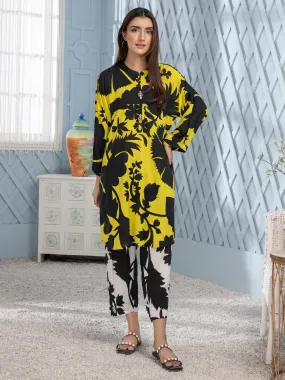 2 Piece Viscose Lawn Suit-Printed (Unstitched)