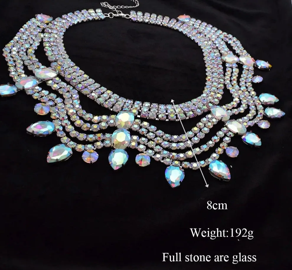 3pcs/Set Elegant Wave Multi layered Necklace