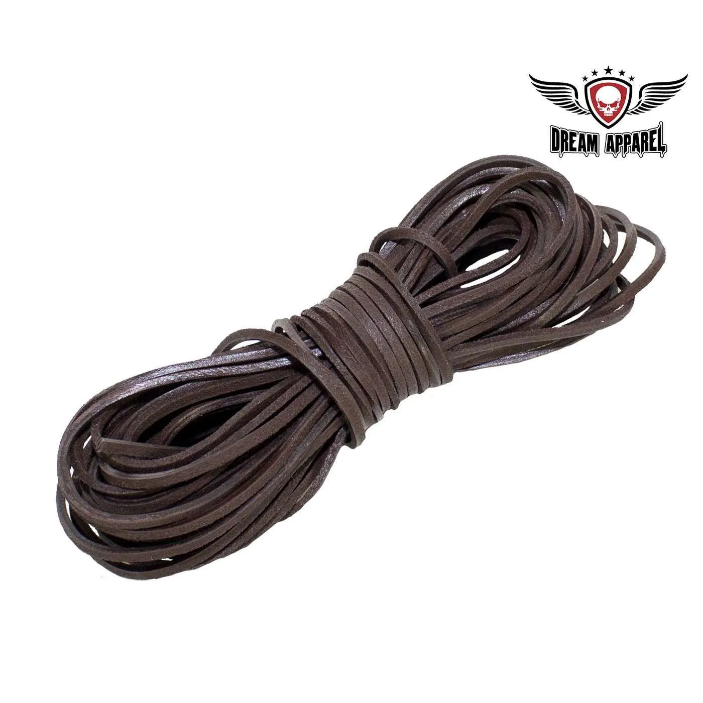 50 FT Leather Laces - Brown