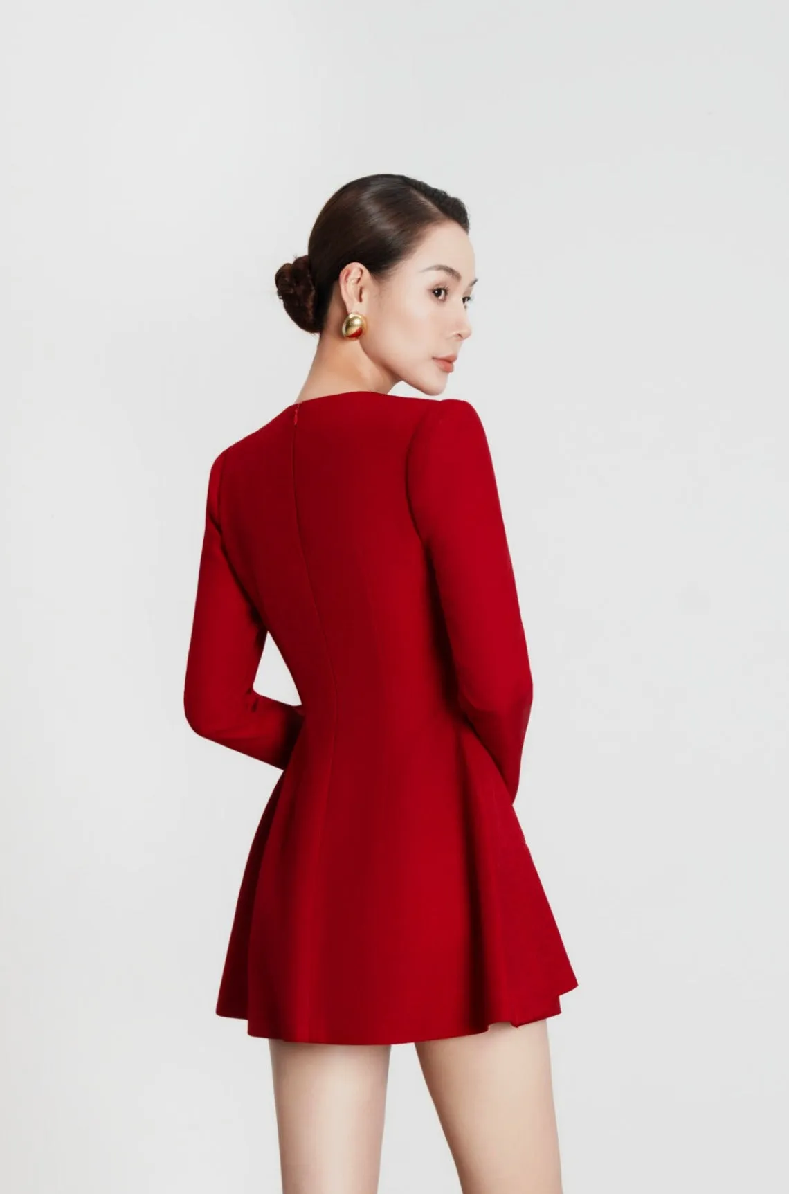 Aretta Long Sleeves Mini Dress