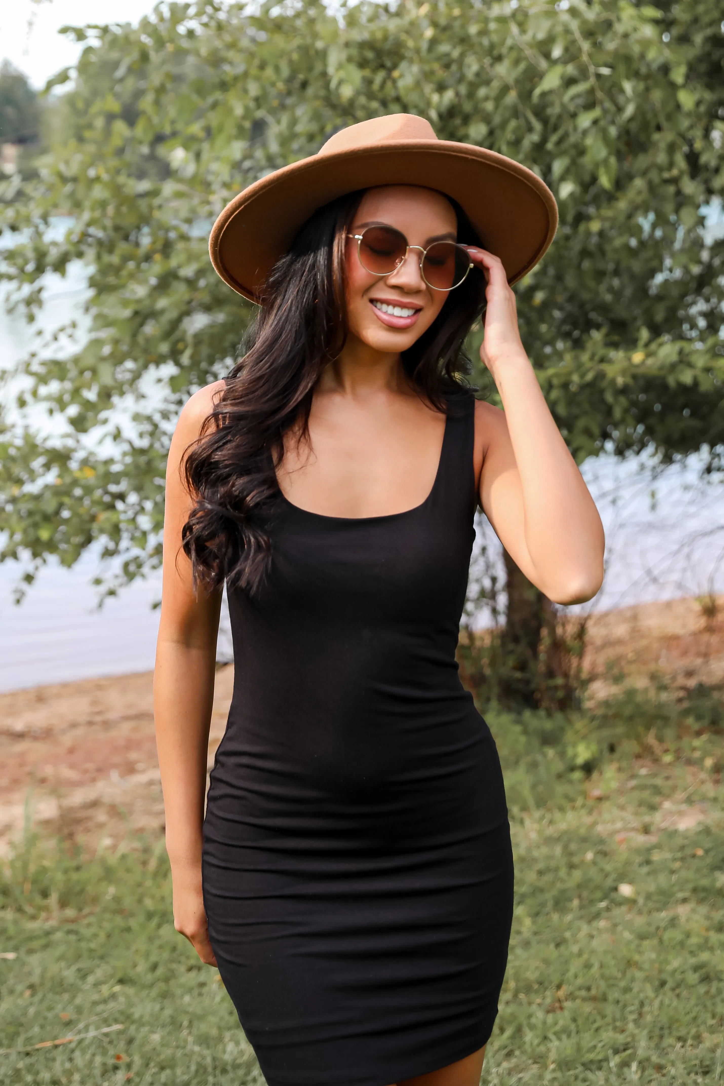 Authentic Vibes Black Bodycon Mini Dress