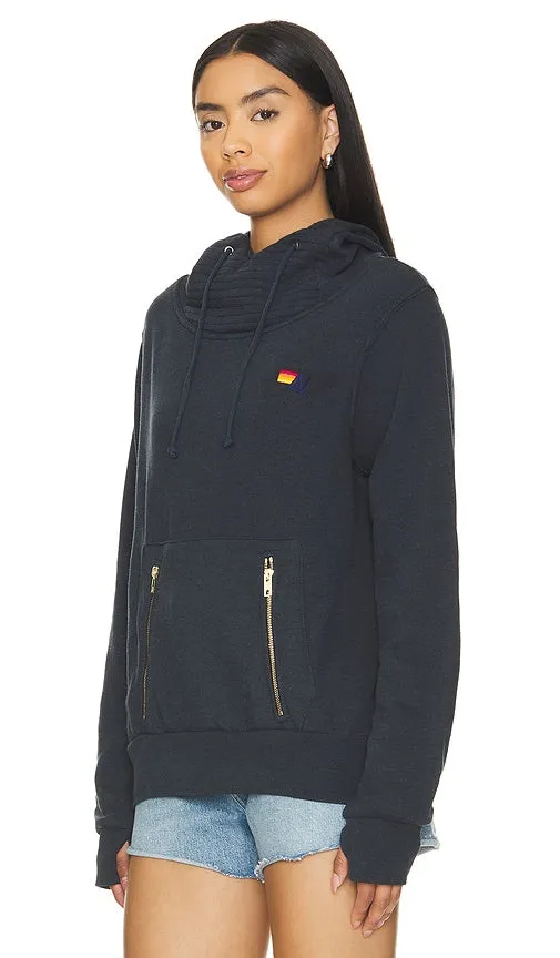 Aviator Nation Bolt Ninja Pullover Hoodie in Charcoal