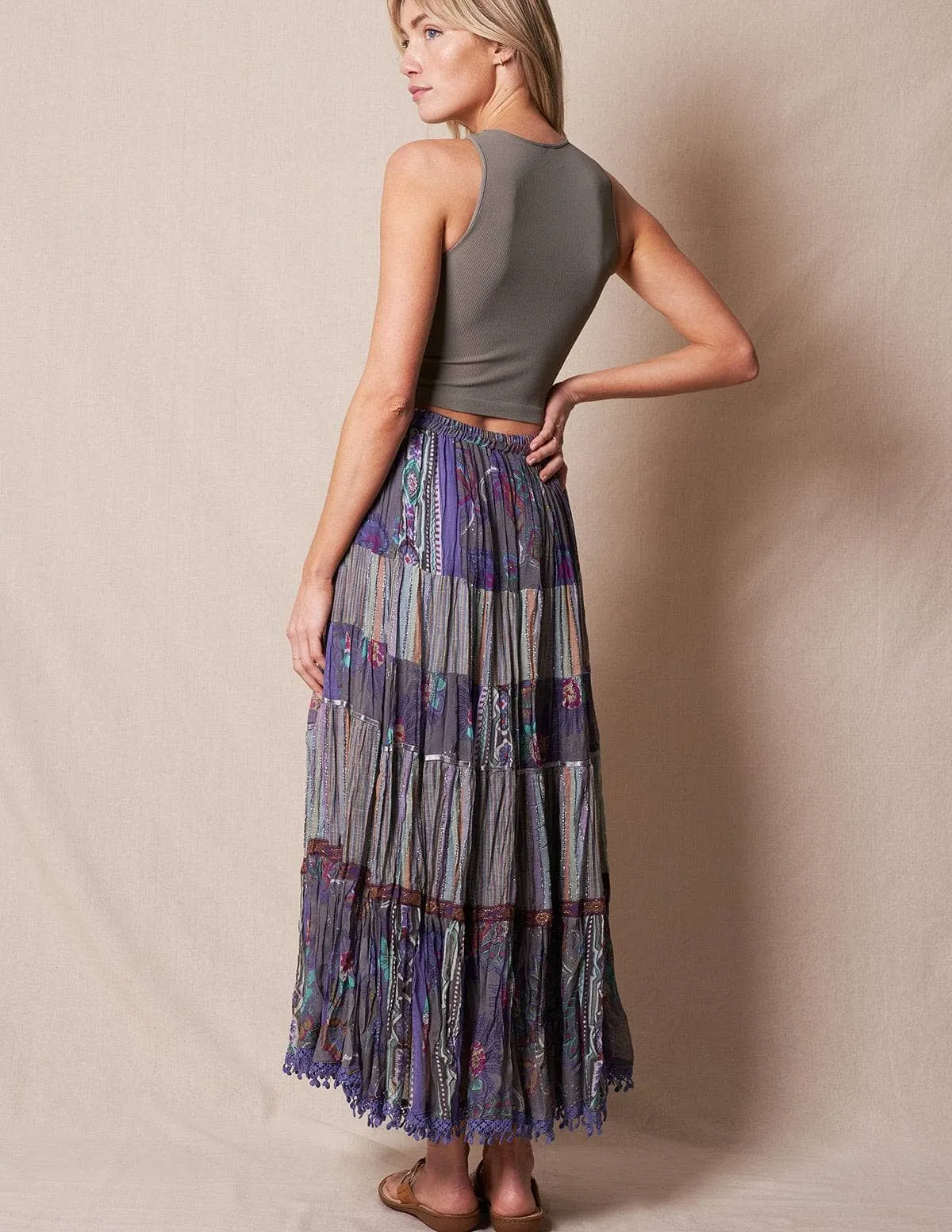 Aziza Skirt - Lavender Grey - L/XL Only