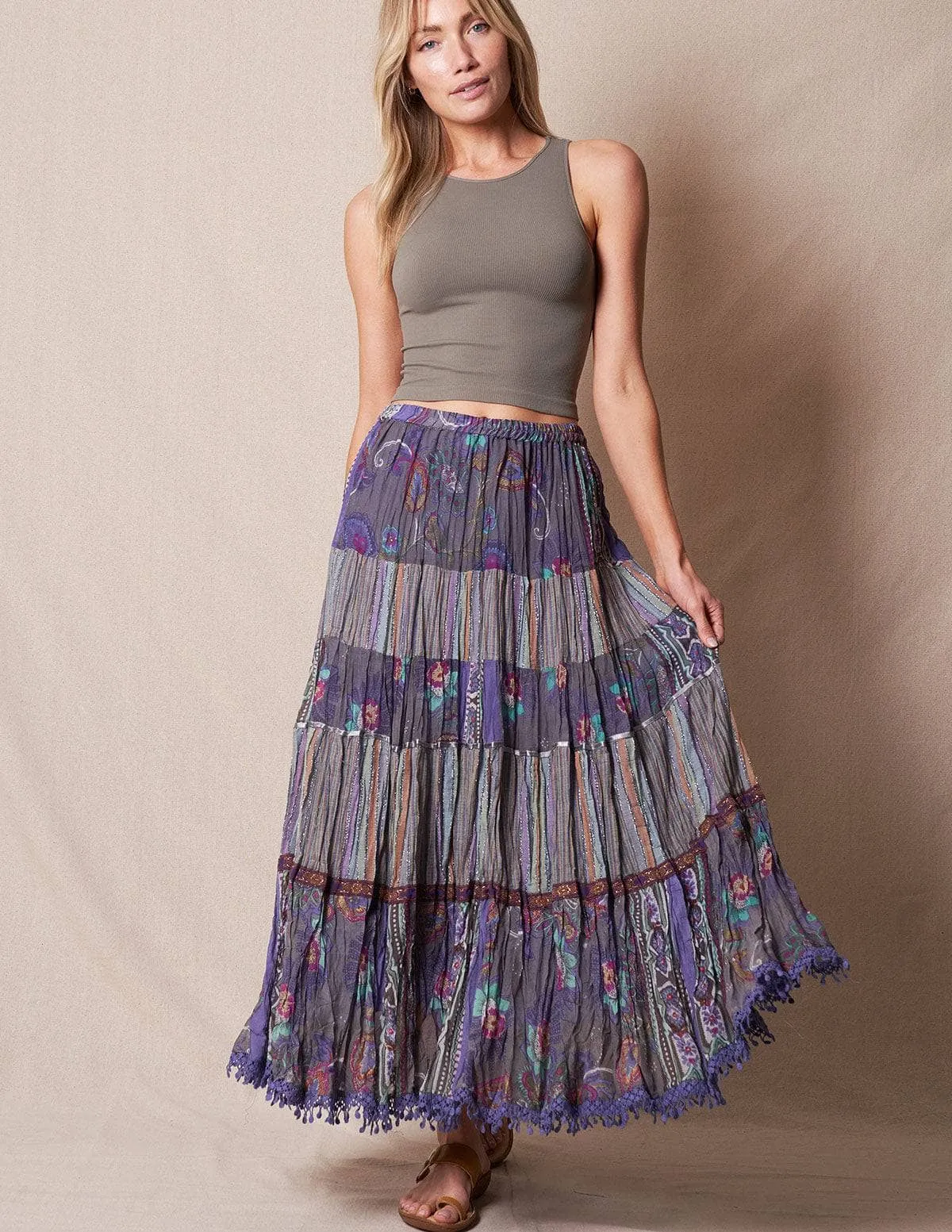 Aziza Skirt - Lavender Grey - L/XL Only