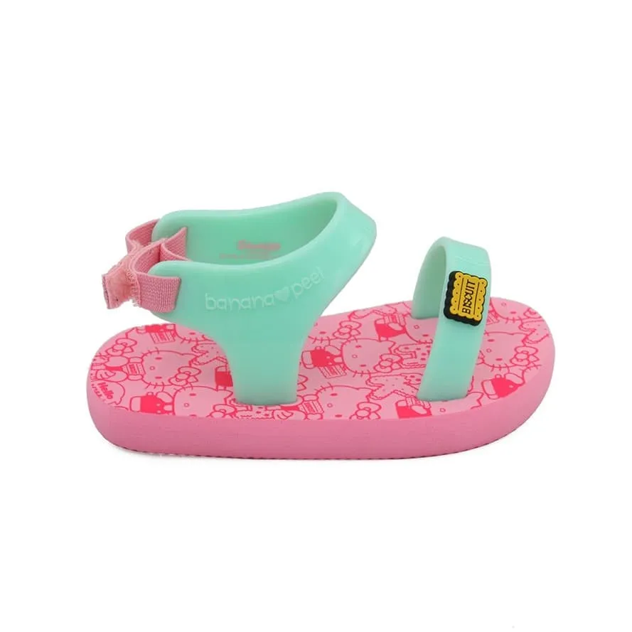 Banana Peel Slippers for Toddlers - Hello Kitty Set Assorted Biscuit Pink