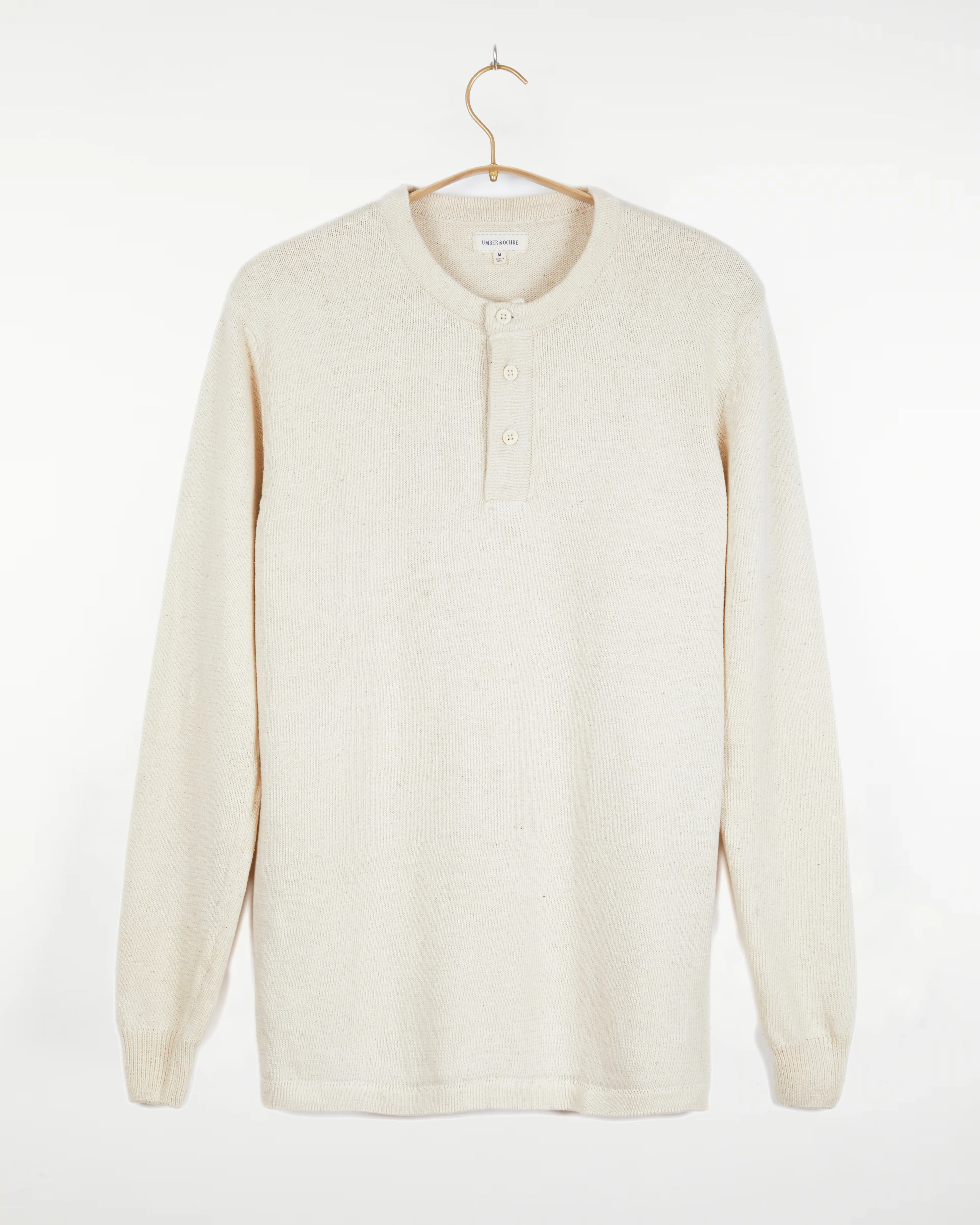 Bandhu Henley Flat Knit Sweater Kora