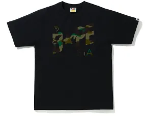 BAPE 1st Camo Bapesta Logo Tee Black/Green