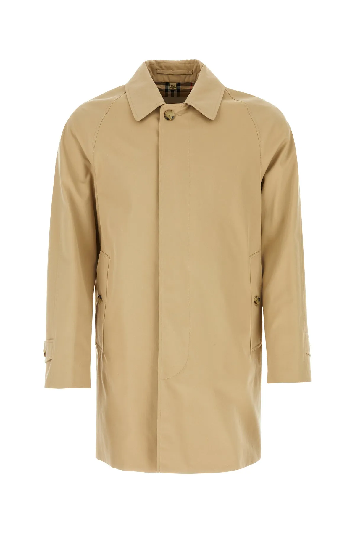 Beige gabardine overcoat