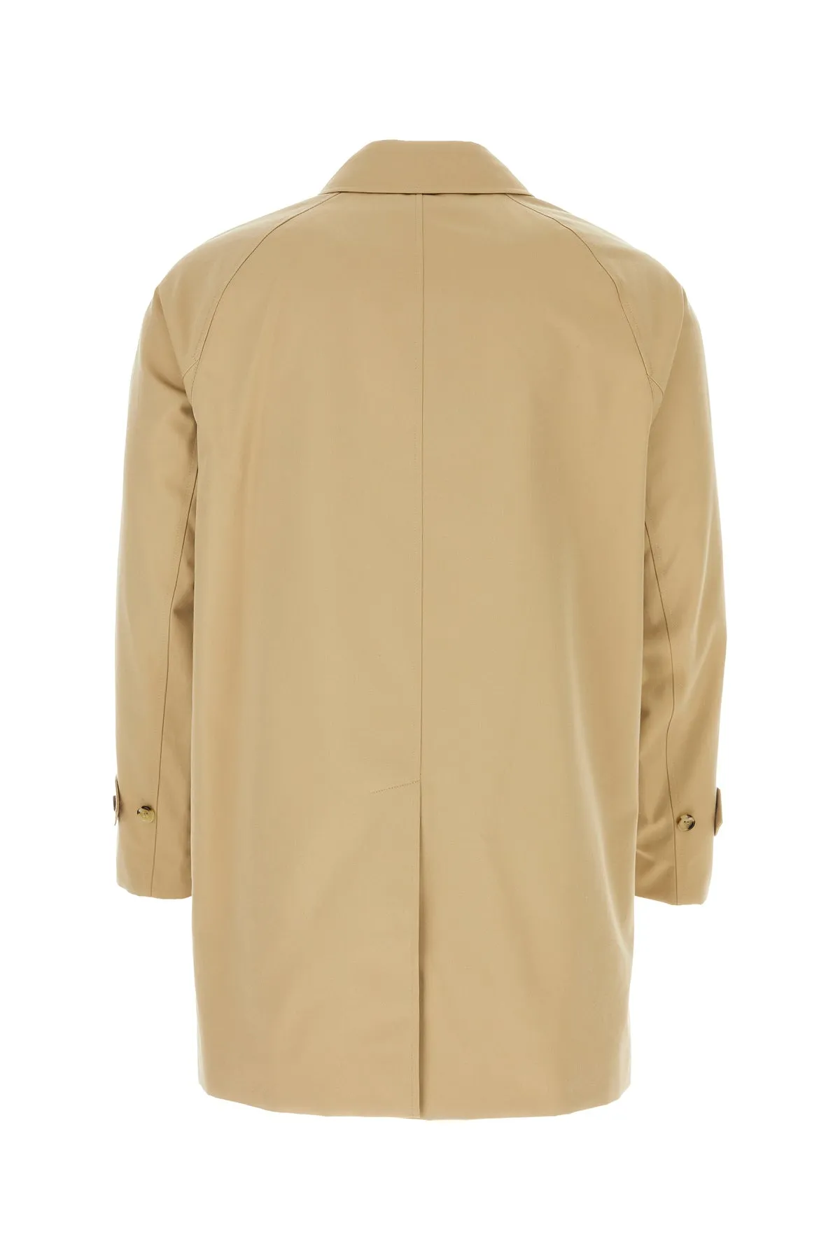 Beige gabardine overcoat