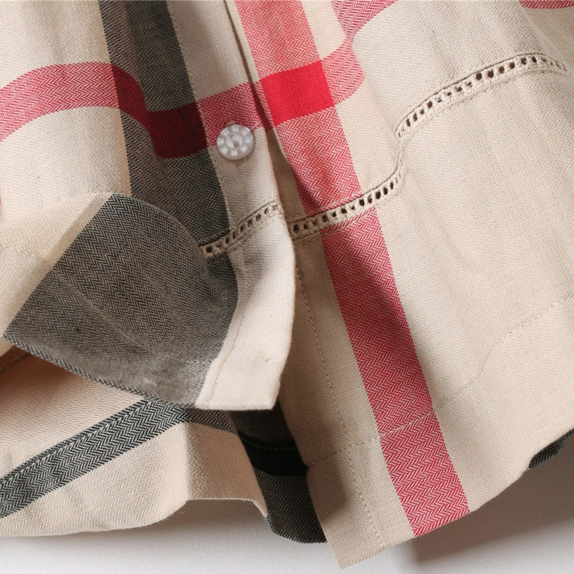 Beige Plaid NYC Dress
