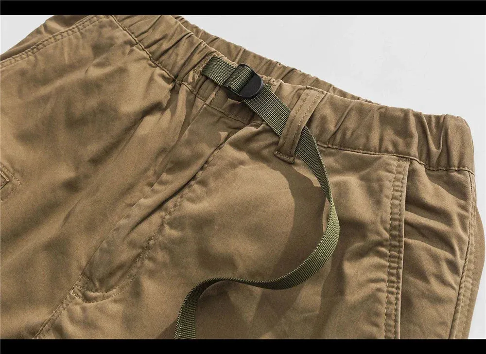 Belted Cuffed Cargo Pants