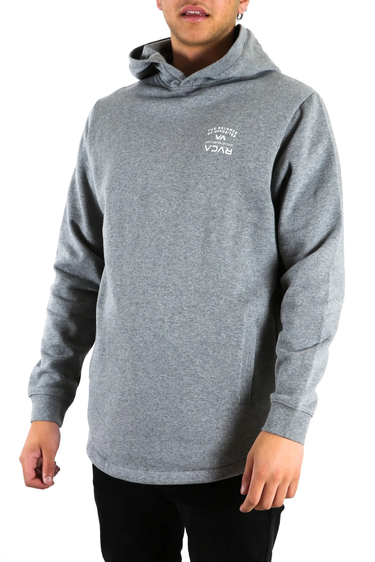 Bend It Like RVCA Pullover Grey Marle