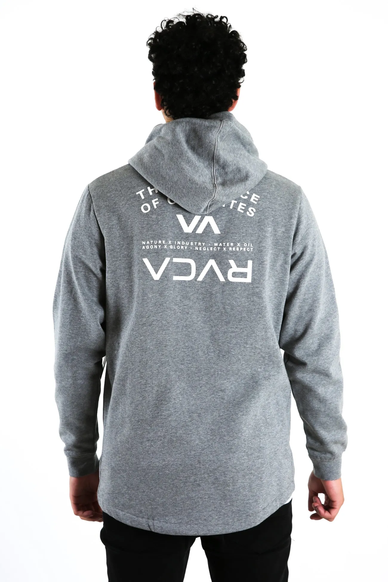 Bend It Like RVCA Pullover Grey Marle