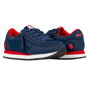 Billy Kids Navy Red Joggers Adaptive Sneaker (EasyOn)