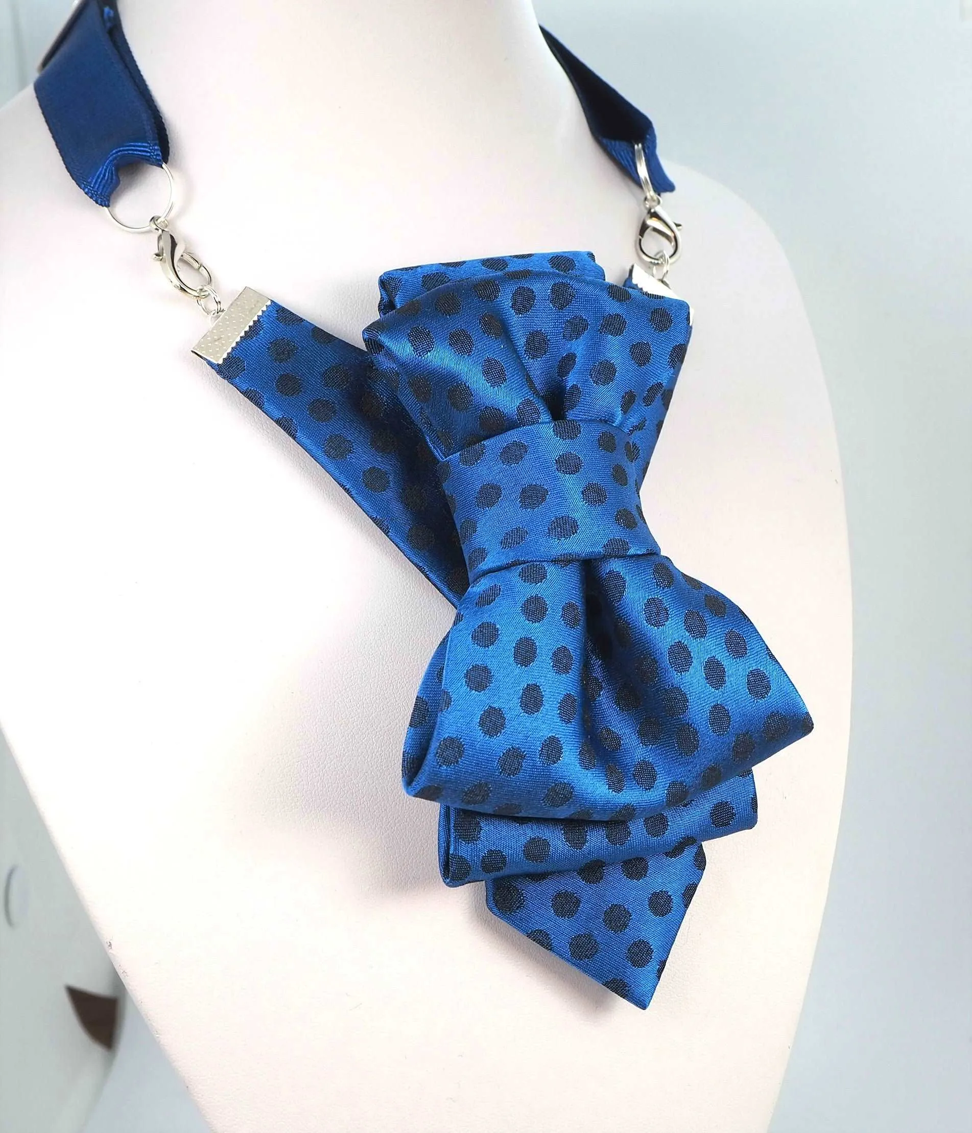 BOW TIE "BLUE CHAMPAGNE" FOR WOMEN