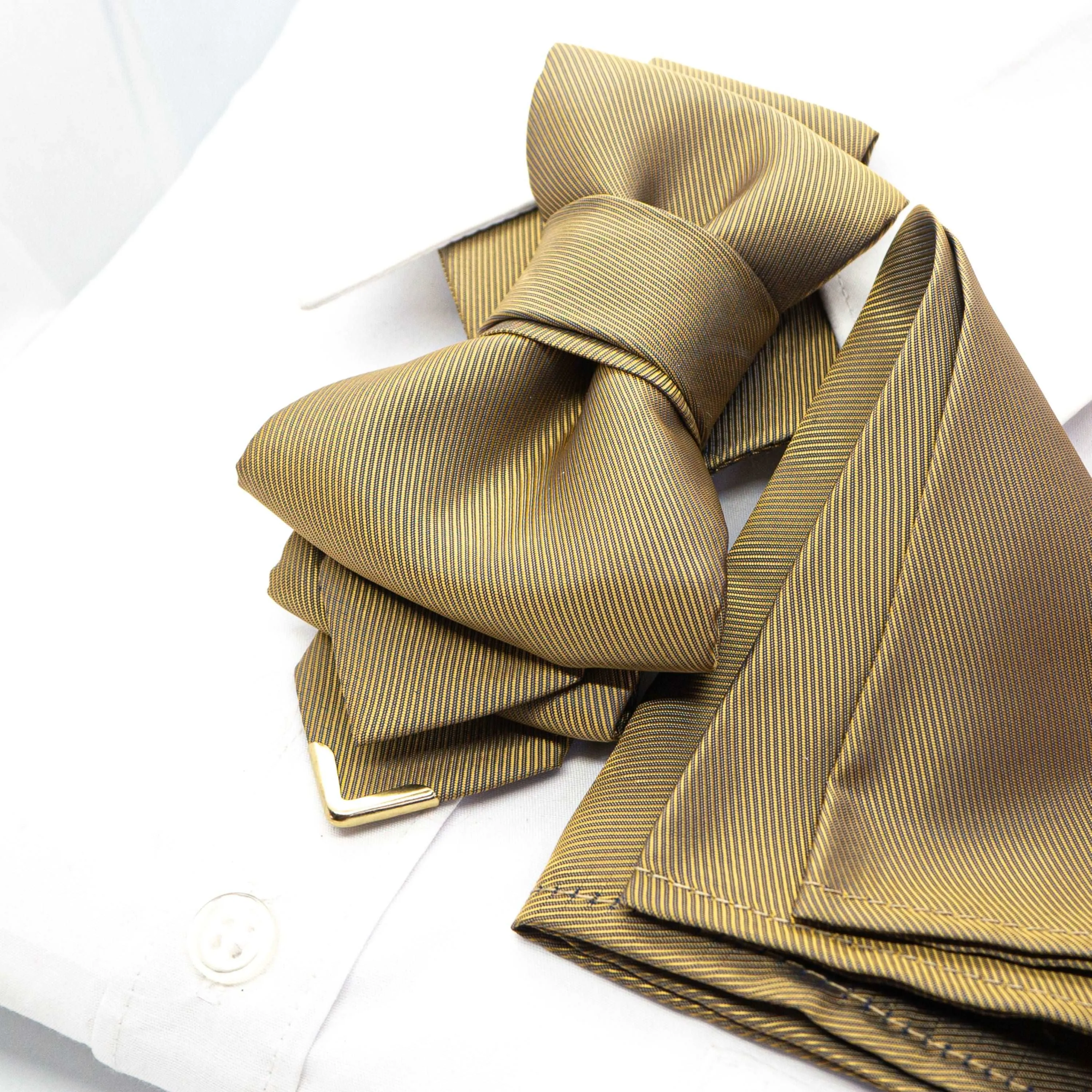 BOW TIE "BRASS ORIGAMI"