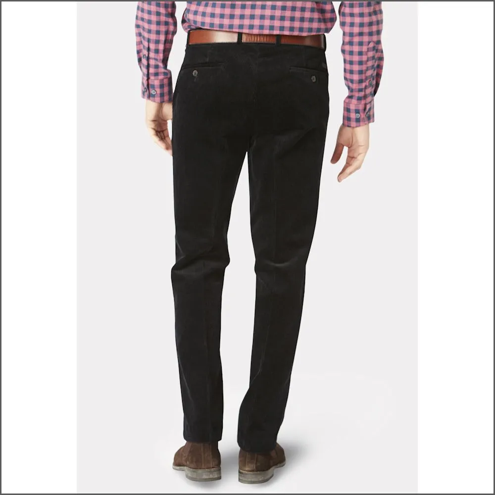 Brook Taverner Ellroy Black Cord Trouser--