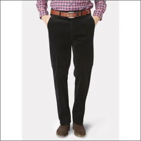 Brook Taverner Ellroy Black Cord Trouser--