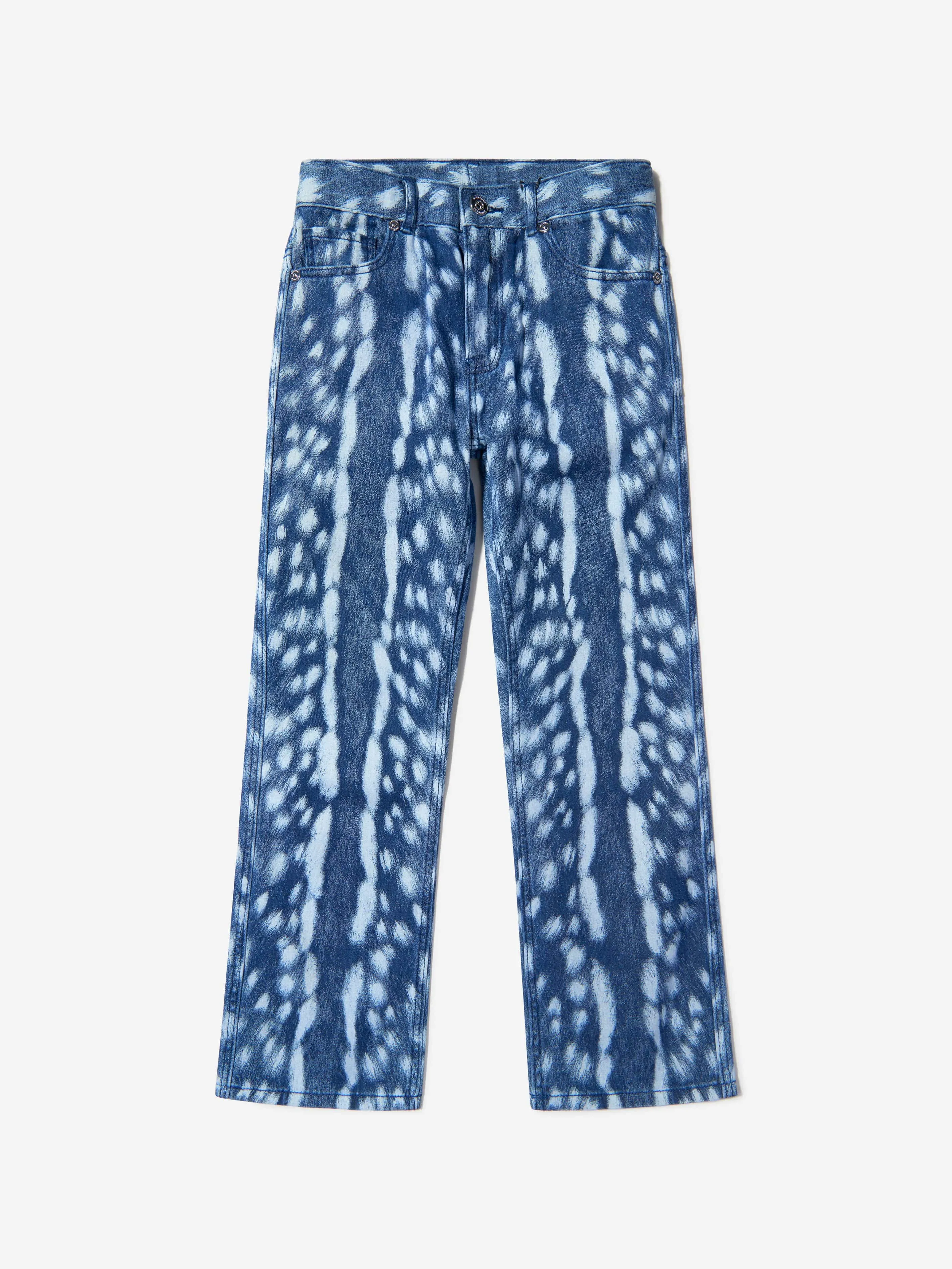 Burberry Girls Cotton Deer Print Woven Trousers