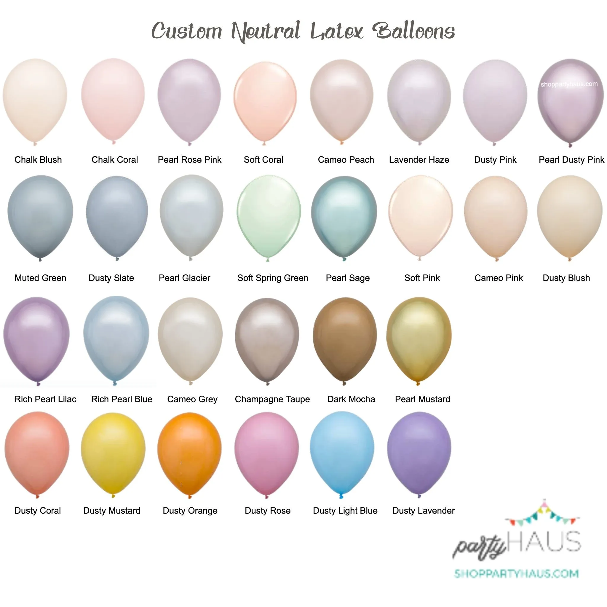 Cameo Peach Custom Layered Latex Balloons | Neutrals