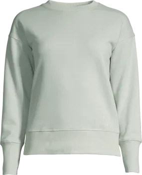 Casall Women&#x27;s Natural Dye Terry Crew Neck Light Pistachio | Buy Casall Women&#x27;s Natural Dye Terry Crew Neck Light Pistachio here | Outnorth