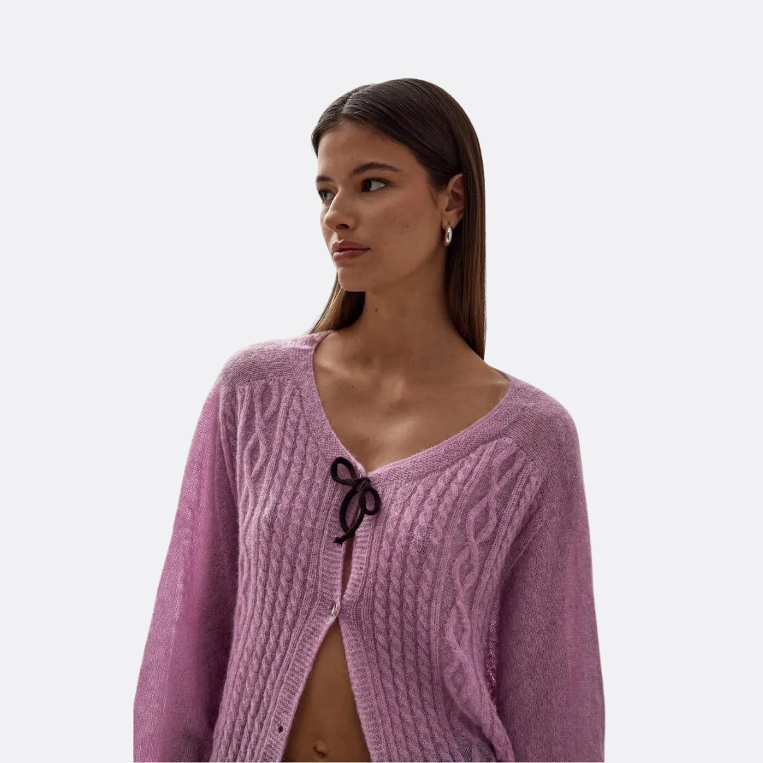 Corden Lilac Tricot Cardigan