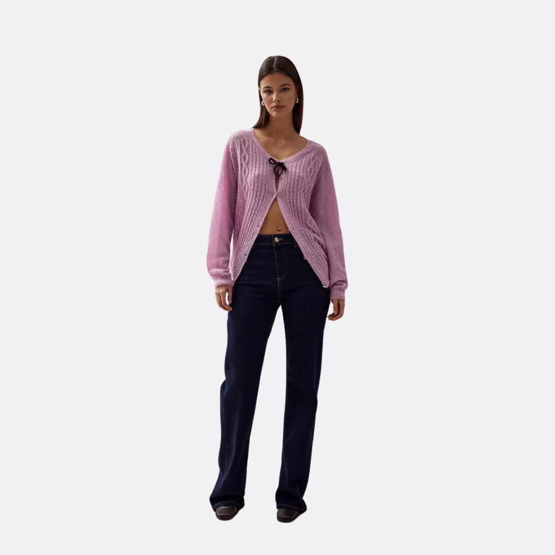 Corden Lilac Tricot Cardigan