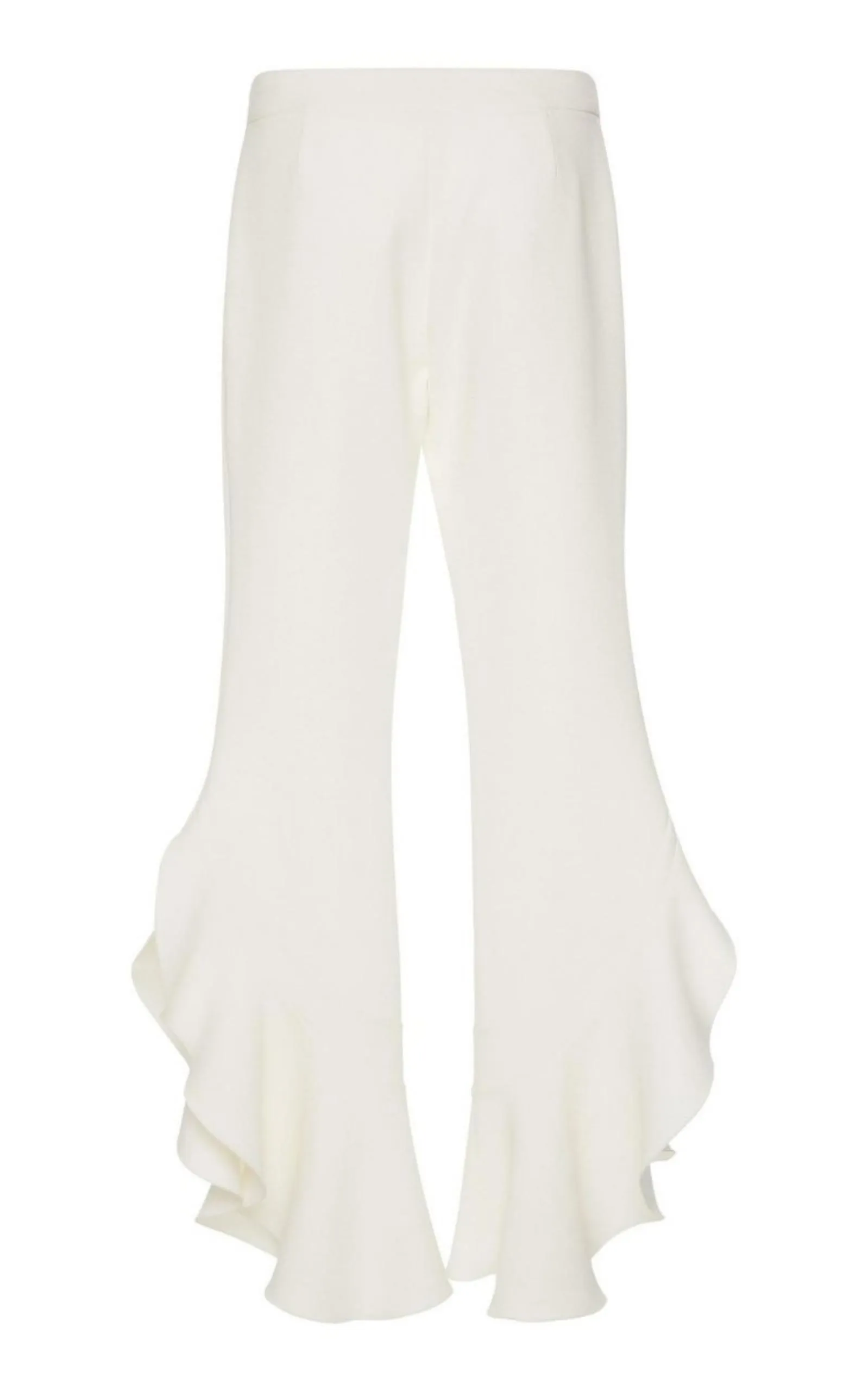 Crepe Ruffle Pants