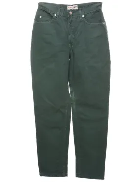 Dark Green Tapered Jeans - W28 L28