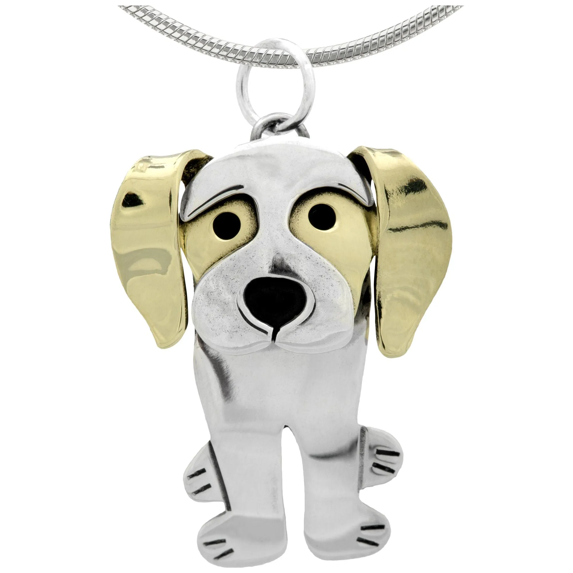 Darling Dog Mixed Metal Necklace