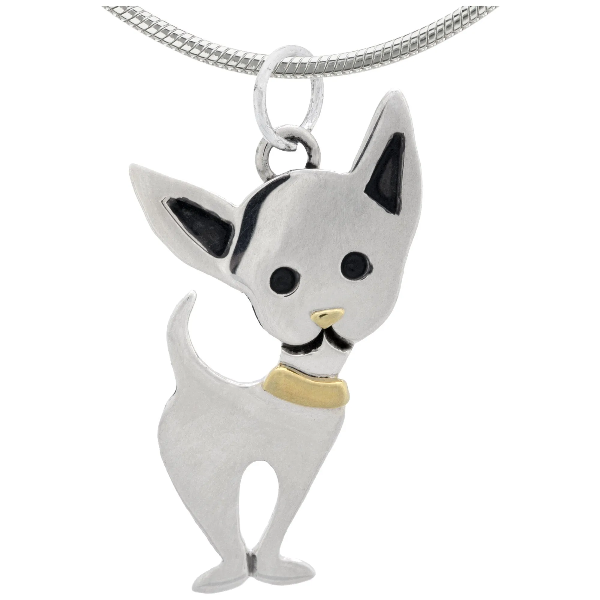 Darling Dog Mixed Metal Necklace