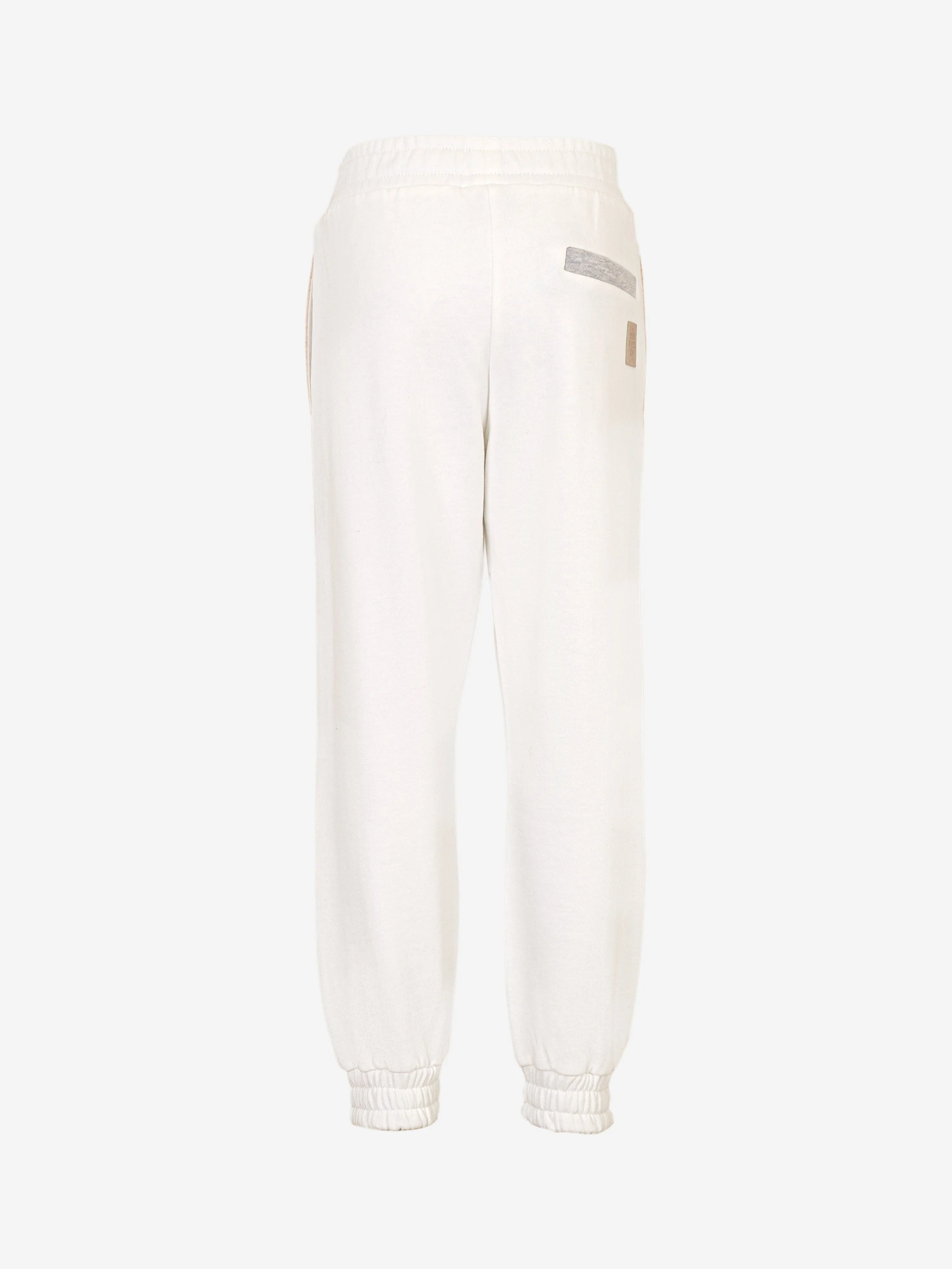 Eleventy Boys Logo Joggers in Ivory