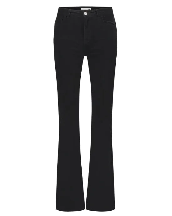 Eva Flare Trousers Black Corduroy