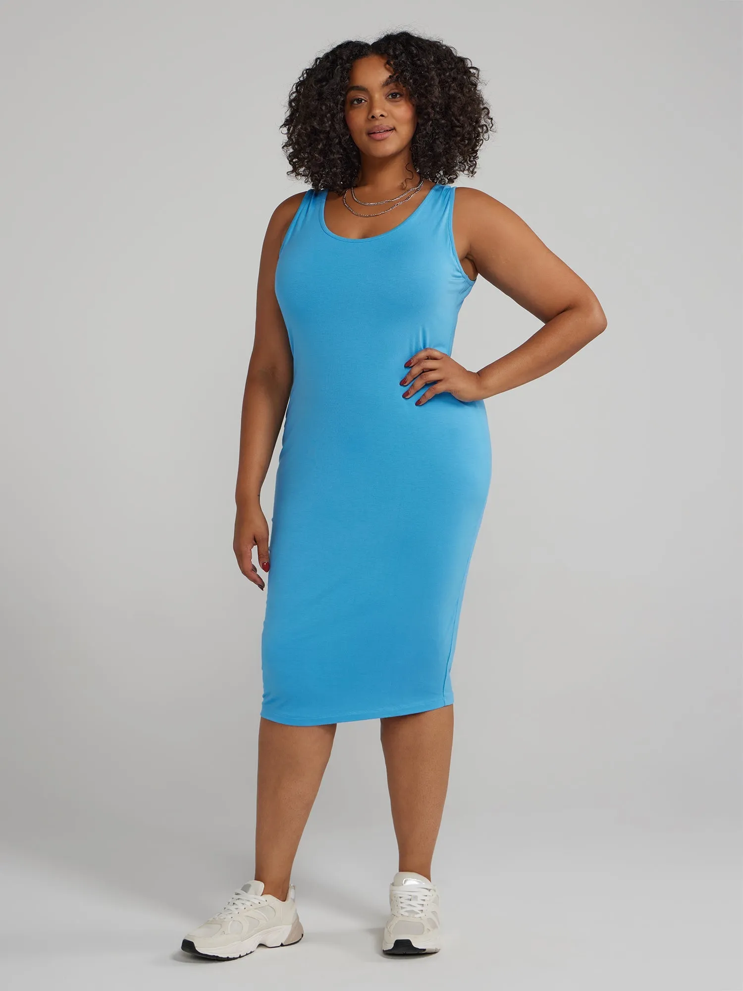 Fashion To Figure - FTF Signature Sleeveless Everyday Midi Dress