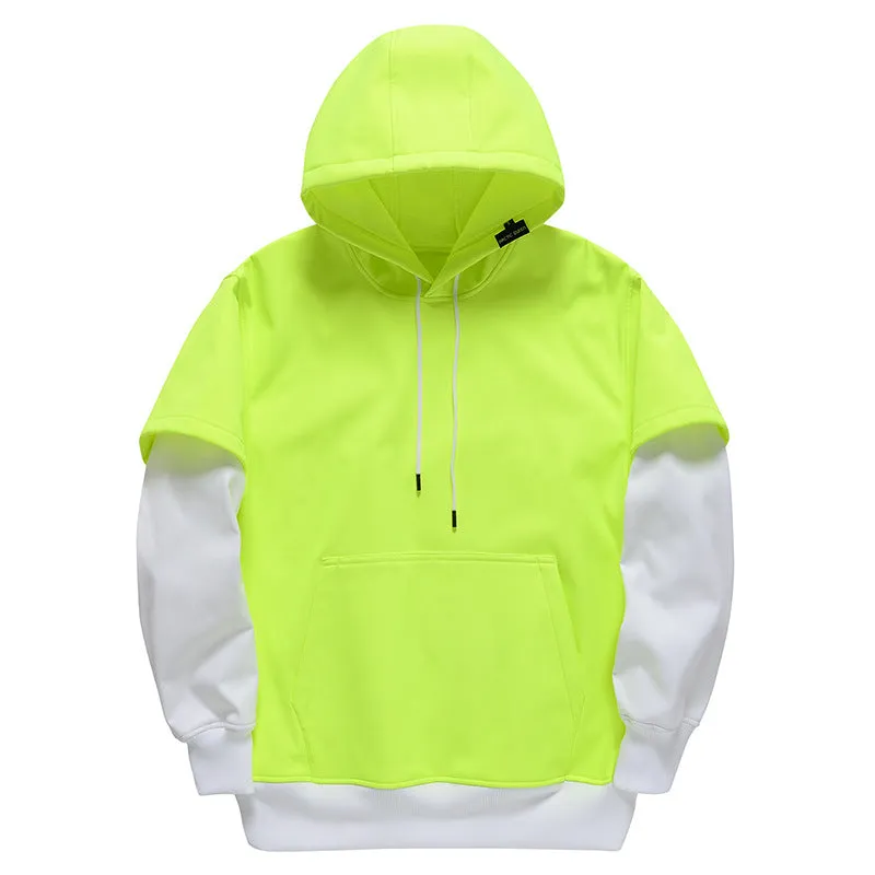 Fashion Unisex 2 In 1 Snow Hoodies Kangaroo Pocket Pullover