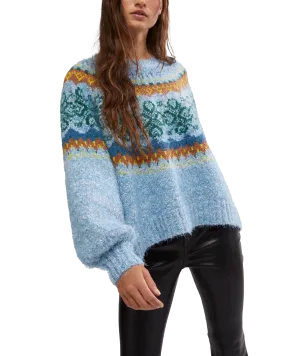 Festive Frost Jumper in Ice Blue Combo