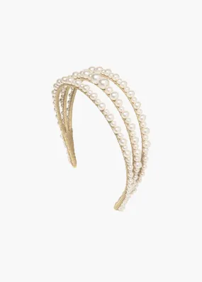 Fiorella Headband -- Pearl