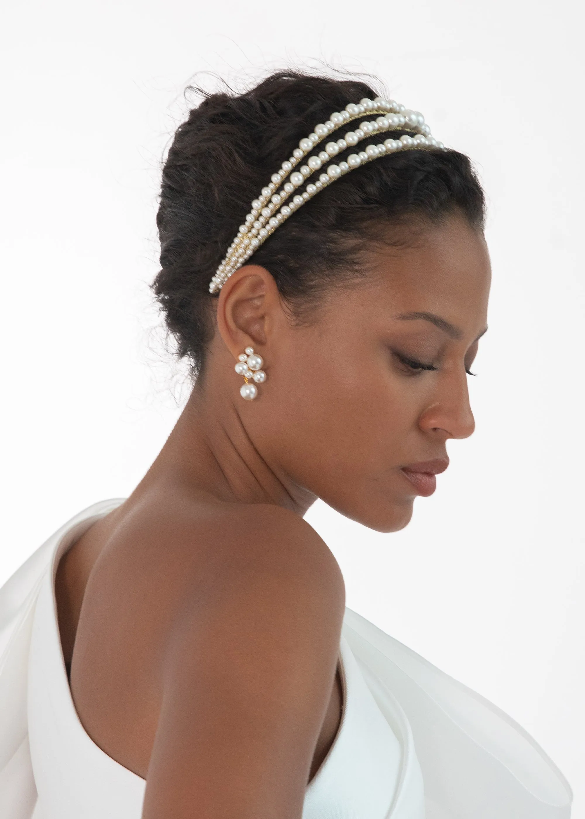 Fiorella Headband -- Pearl