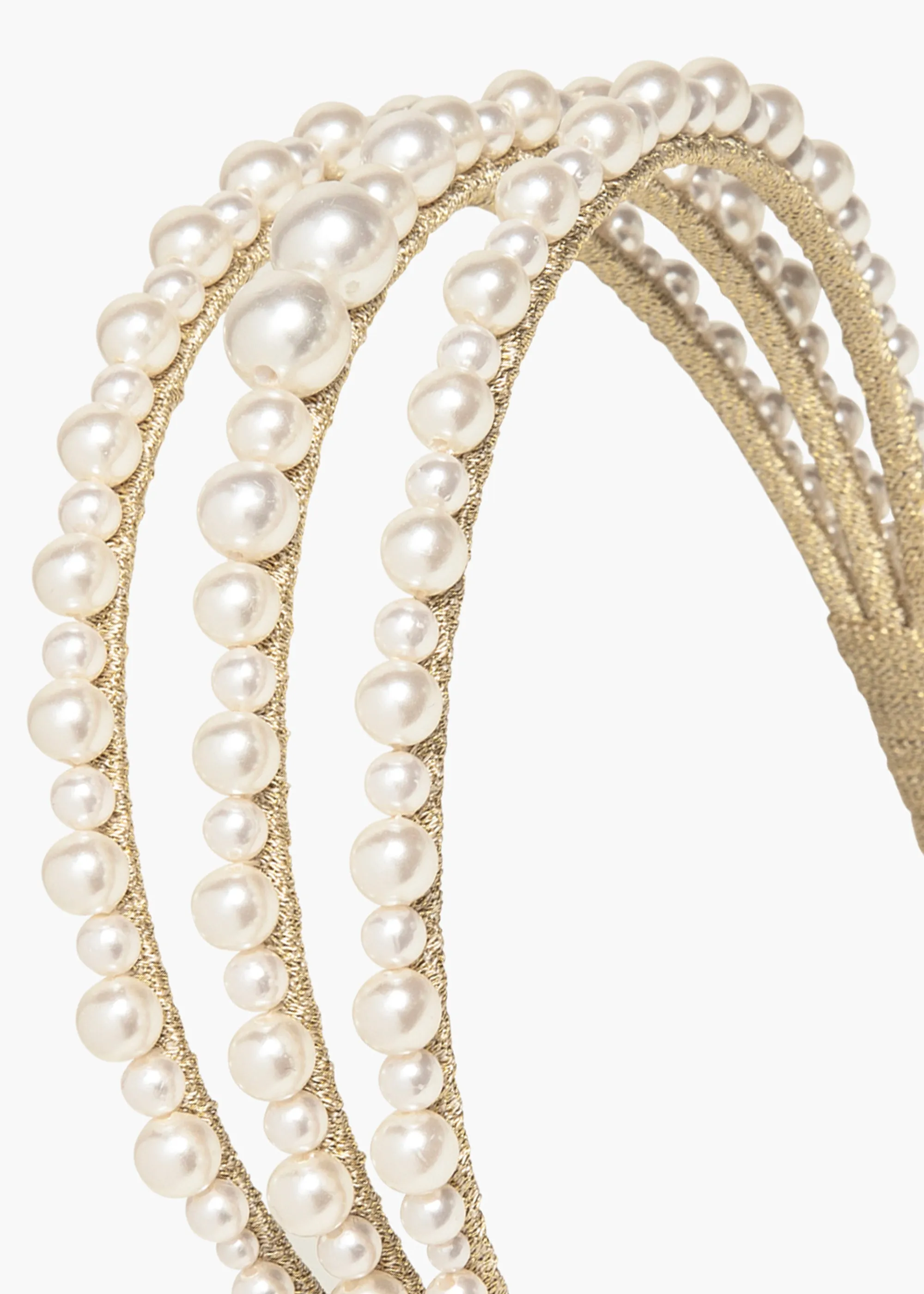 Fiorella Headband -- Pearl