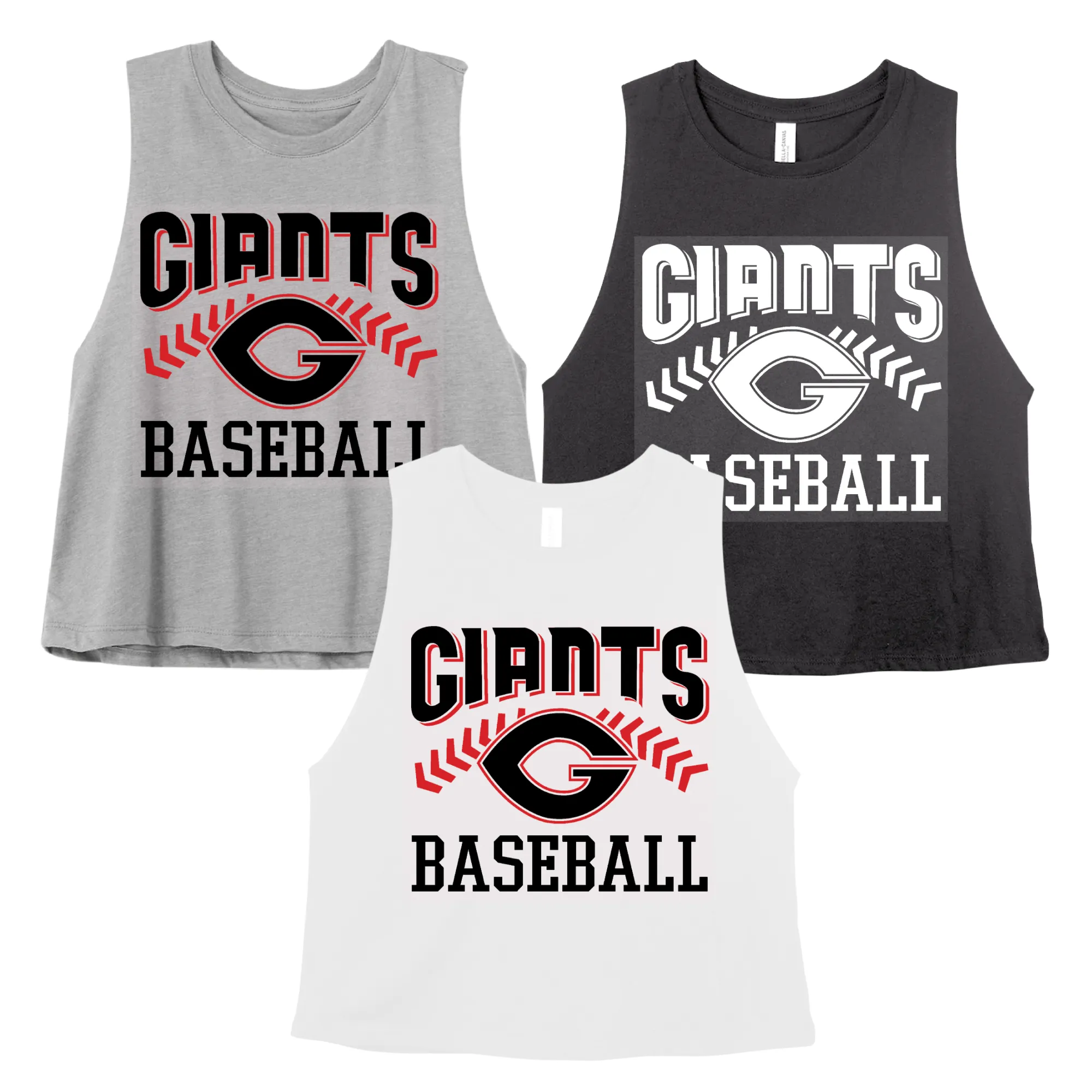 Germantown Giants Baseball Tank/ Option of Flowy Tank or Cropped Tanks