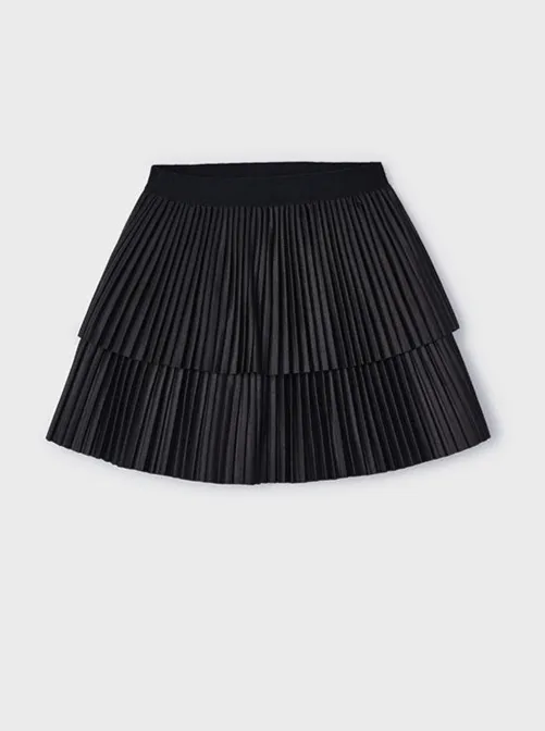 Girls Layered Pleated Skirt