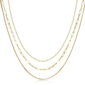 Gold Layered Set Necklaces