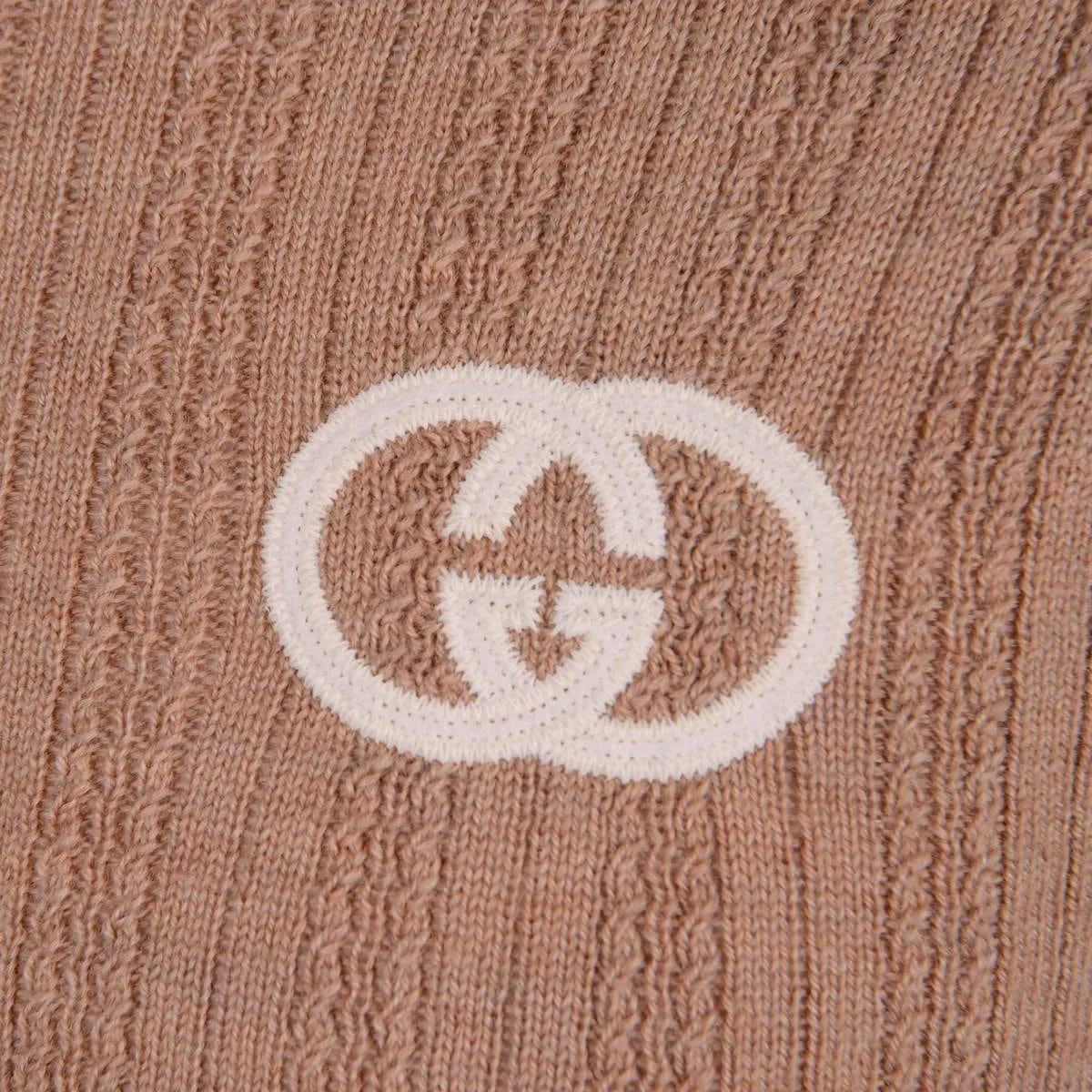 Gucci Kids Beige Wool Turtle Neck Jumper