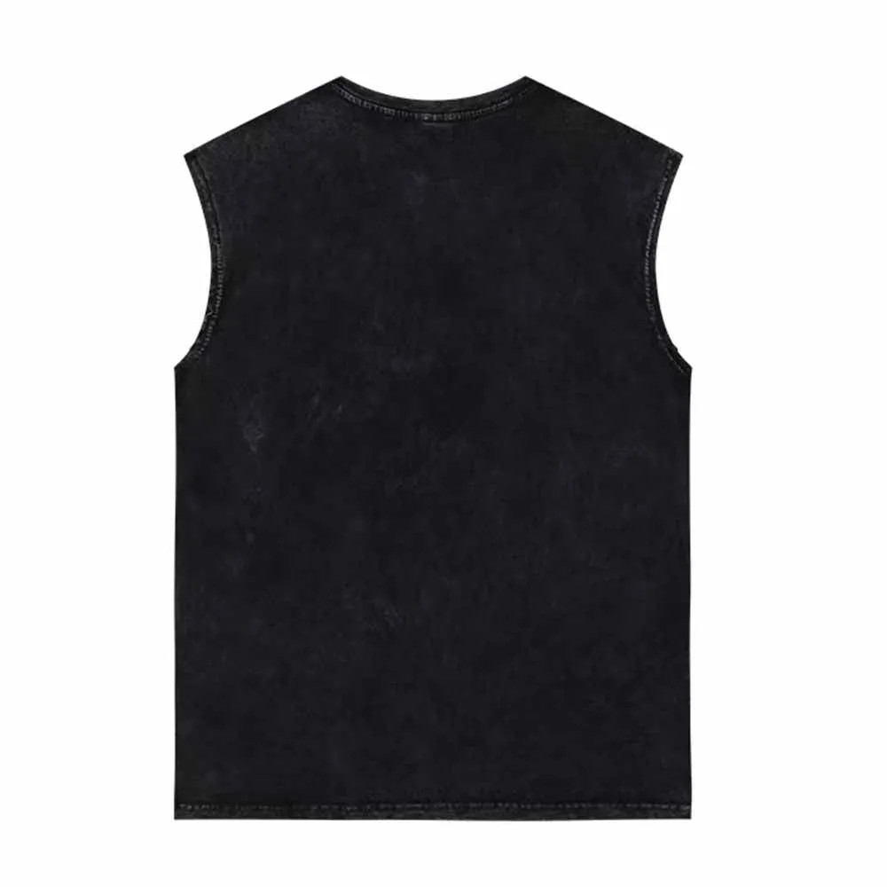 Gym Is Calling You Vintage Washed Vest Top