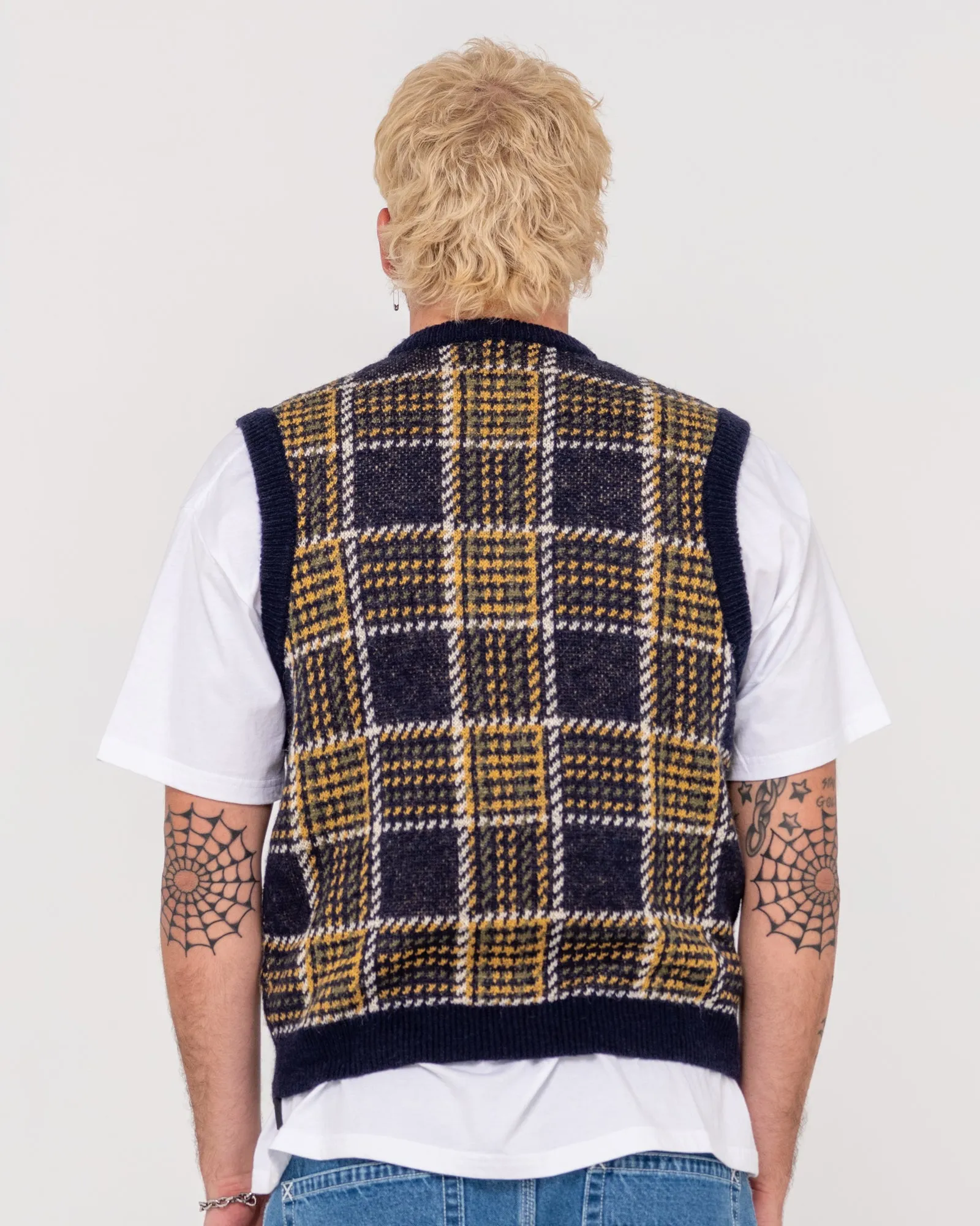 Hairy Mclary Plaid Knit Vest