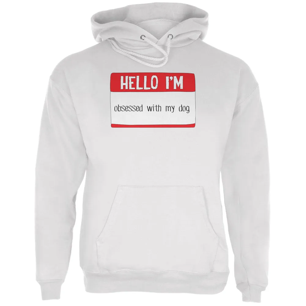 Halloween Hello I'm Obsessed With My Dog Mens Hoodie