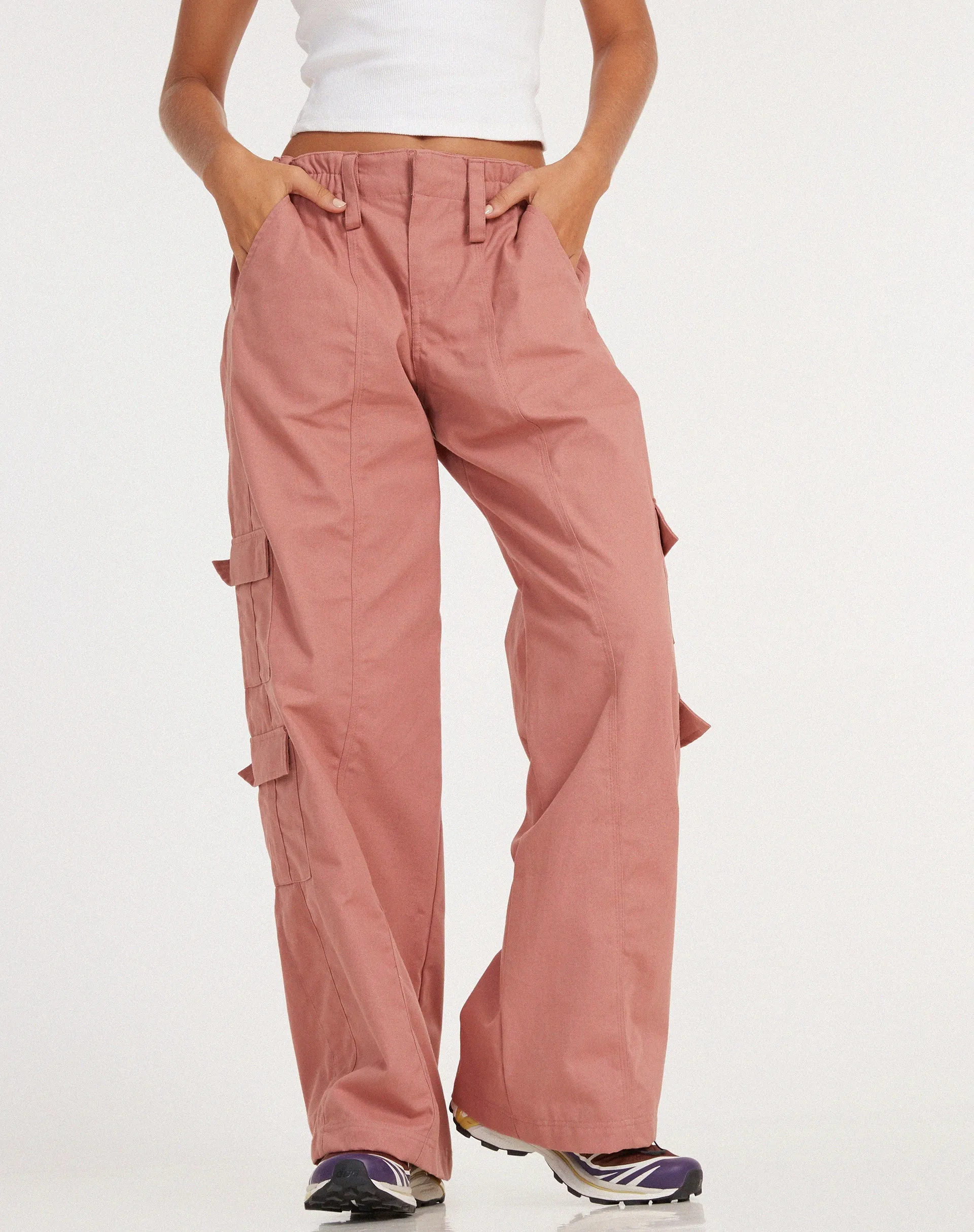 Hansa Cargo Trouser in Dusty Rose